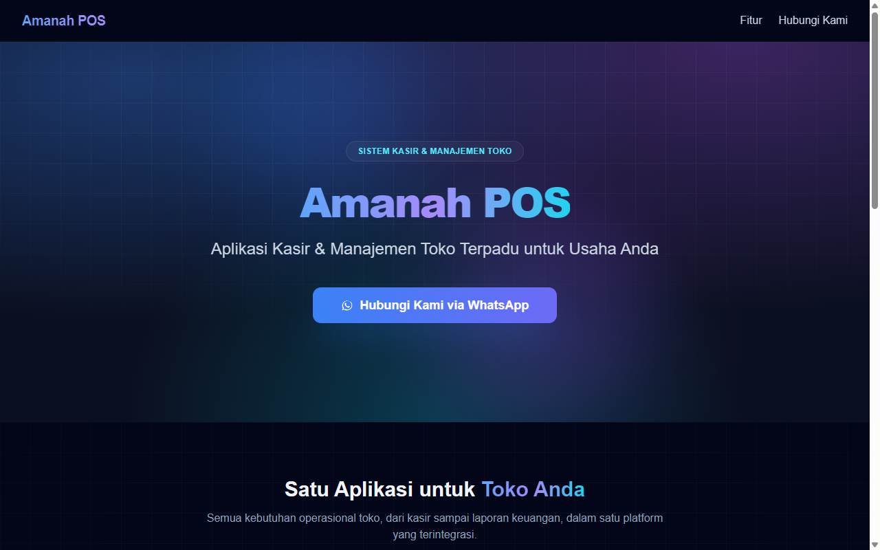 Amanah Kasir, Point of Sales