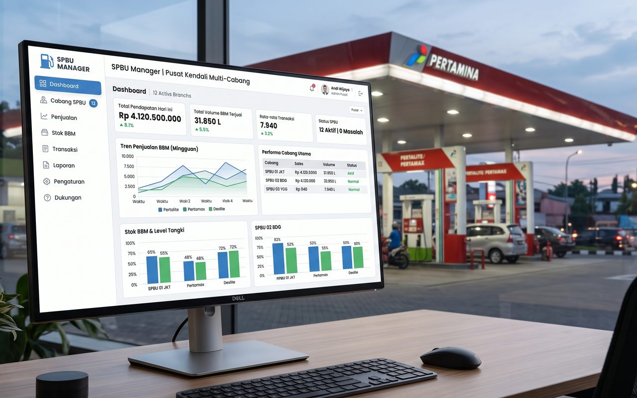 Sistem Manajemen SPBU Multi Cabang, Retail Management